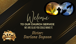 Sun pm Dec 29th 2024 Sis. Darlene Dopson